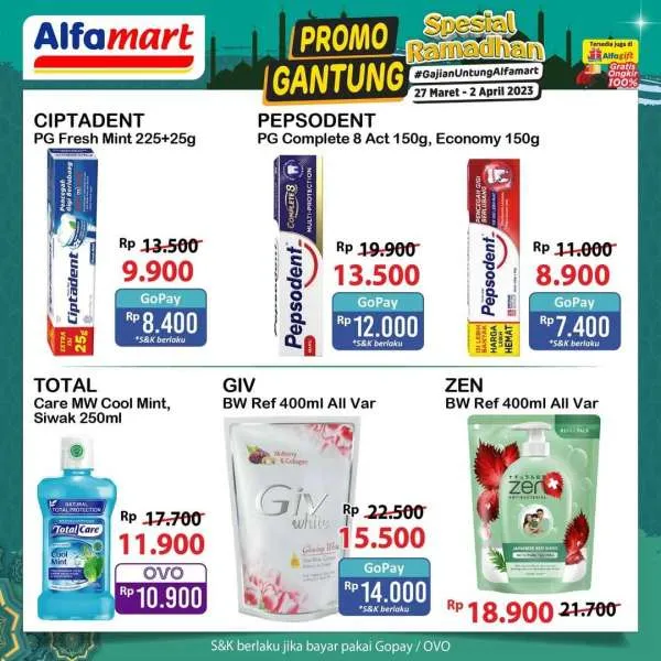 Promo Alfamart Gantung Periode 27 Maret-2 April 2023
