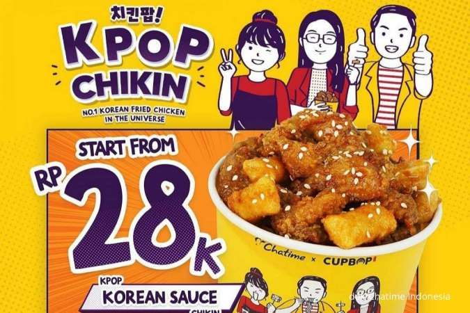 Menu Terbaru Chatime x Cupbob, Ada KPOP Chikin Isi Ayam dan Tteokpokki 5 Rasa
