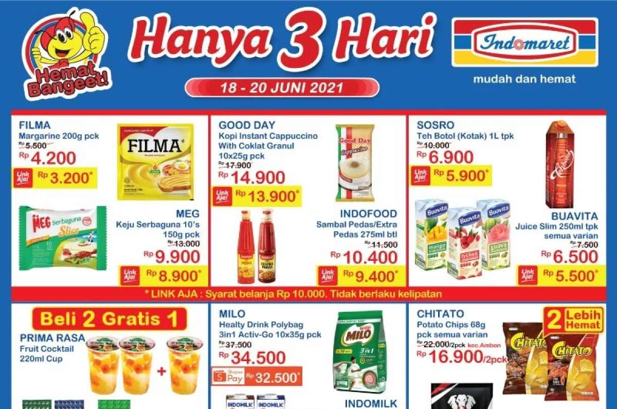 Promo JSM Indomaret 18-20 Juni 2021, diskonan weekend!
