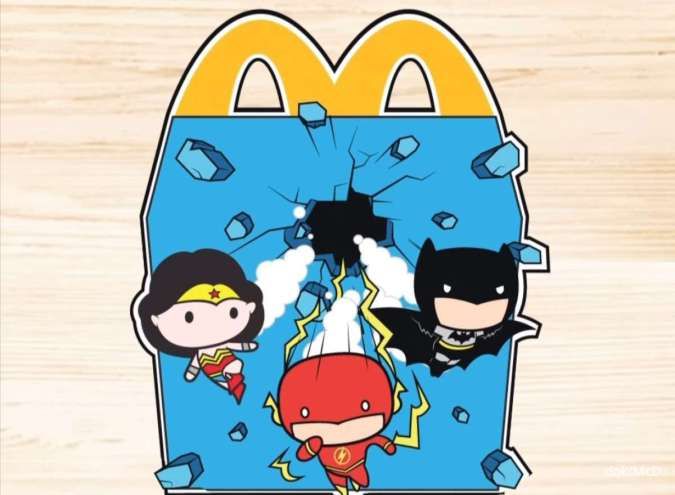 Promo Happy Meal McD Seri Mainan Justice League hingga 9 Mei 2024