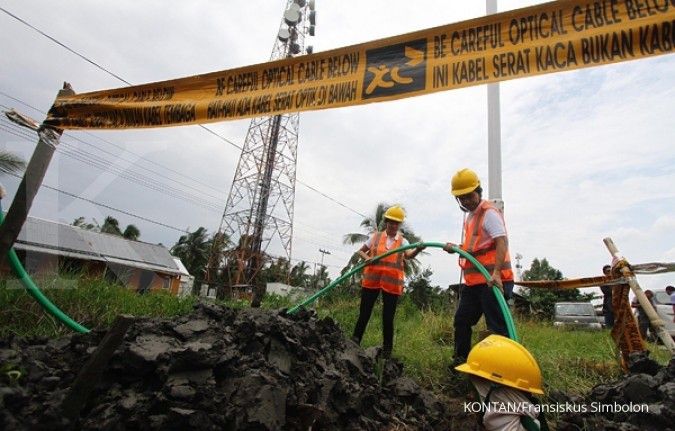 EXCL bangun 1.000 km fiber optik di Kalimantan
