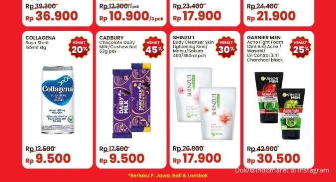 Promo Indomaret Weekend Terbaru Februari 2025, Cadbury dan Shinzui Hemat Minggu Ini