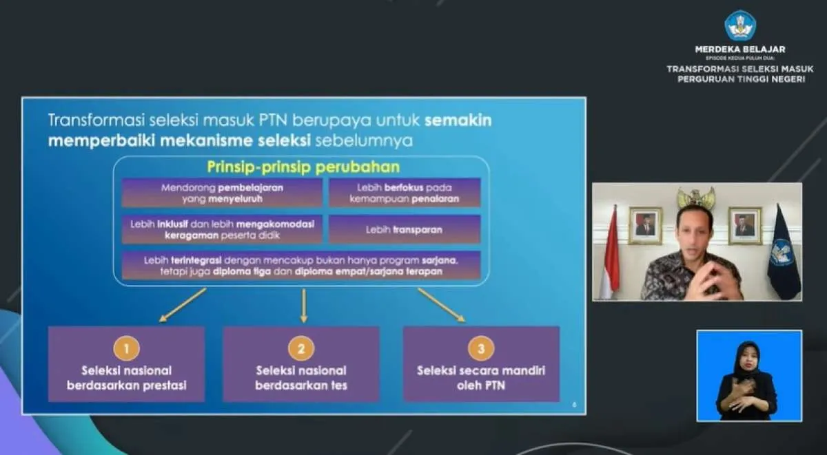 Berubah, Ini Aturan Terbaru Seleksi SNMPTN, SBMPTN, dan Jalur Mandiri PTN Tahun 2023