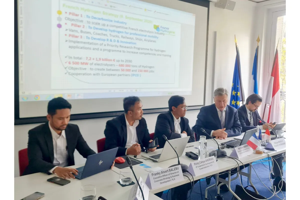 PLN-ECADIN Jajaki Kerja Sama dengan Asosiasi Hidrogen di Prancis