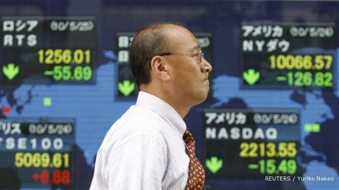 Bursa Jepang melorot terkena isu Spanyol