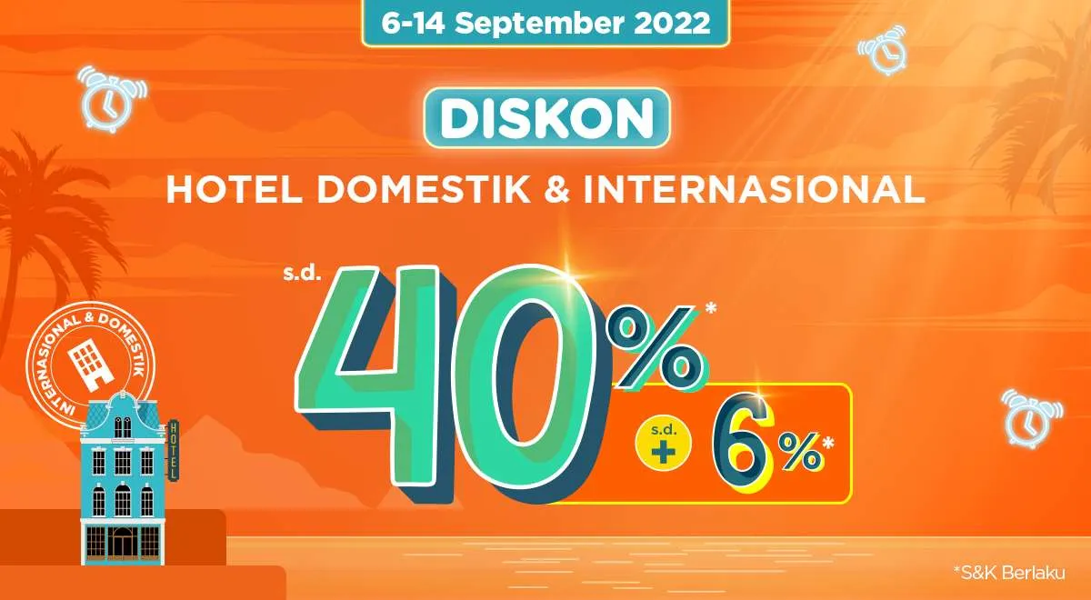 Promo PegiPegi Time 9.9, Diskon Hotel Domestik dan Internasional hingga 40% + 6%
