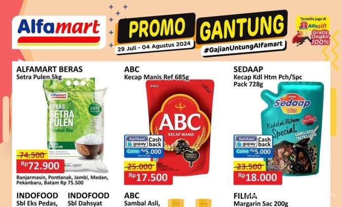 Katalog Promo JSM Alfamart Gantung Weekend, Beli Beras dan Kecap Lebih Hemat