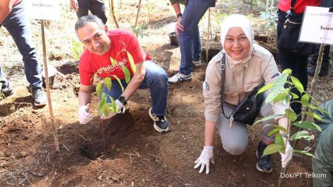 Infomedia Tanam 1000 Pohon di Kawasan Taman Nasional Gunung Gede Pangrango