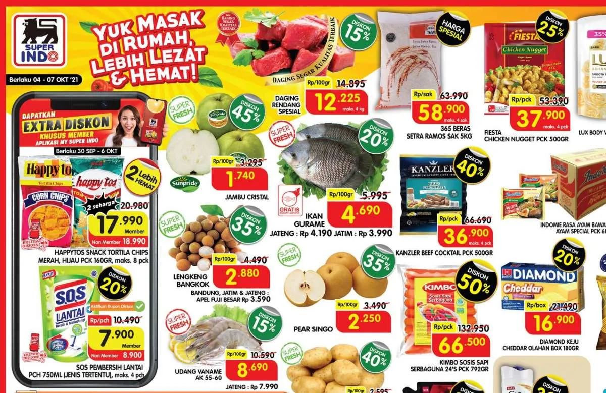 Promo Superindo weekdays 4-7 Oktober 2021, diskon hari kerja!