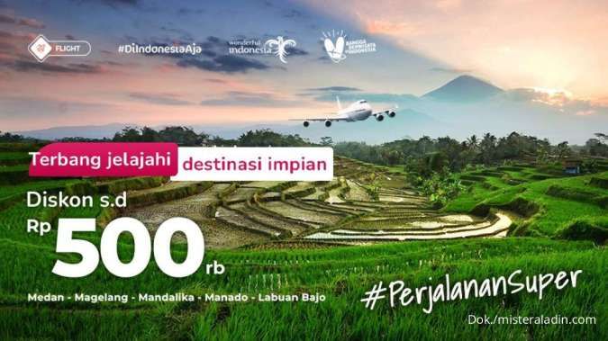 Promo Mister Aladin Selama Mei 2023, Nikmati Diskon Tiket Pesawat hingga Rp 500.000