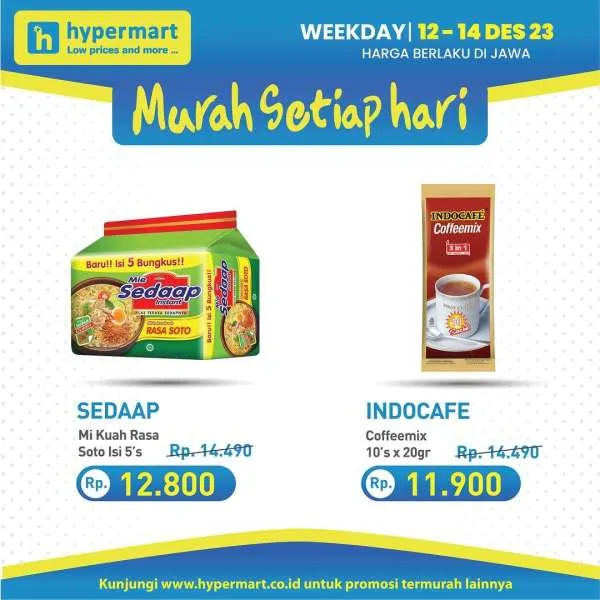 Promo Hypermart Hyper Diskon Weekday Periode 12-14 Desember 2023