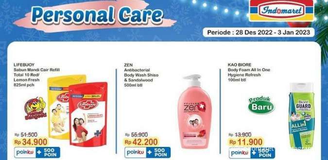 Harga Promo Indomaret Hari Ini 2 Januari 2023 untuk Produk Kebutuhan Sehari-Hari