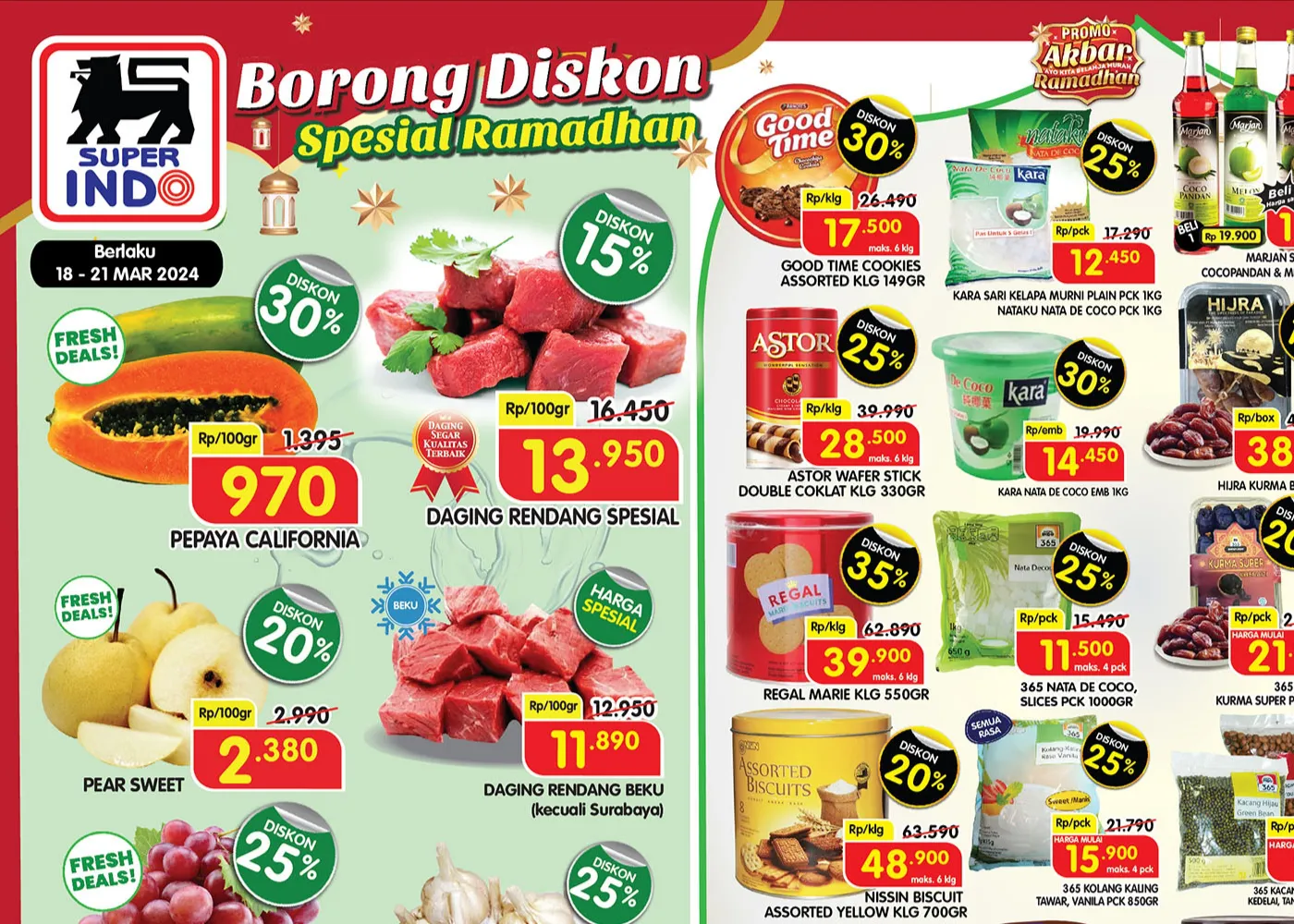 Promo Superindo Weekday Periode 18-21 Maret 2024
