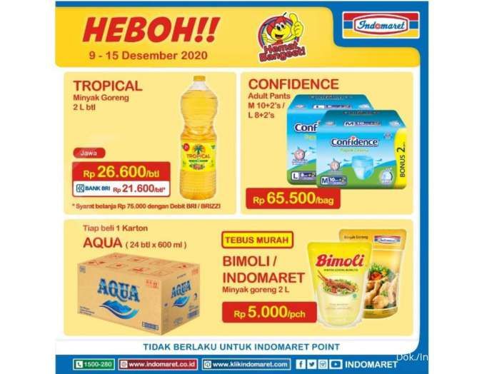 Promo Indomaret weekday 14 Desember 2020, diskon awal pekan!