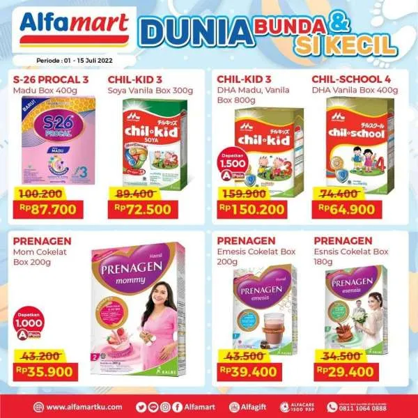 Promo Alfamart Dunia Bunda & Si Kecil Periode 1-15 Juli 2022