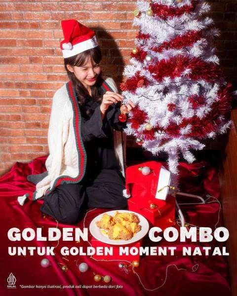 Promo KFC Golden Combo di Momen Natal Desember 2022