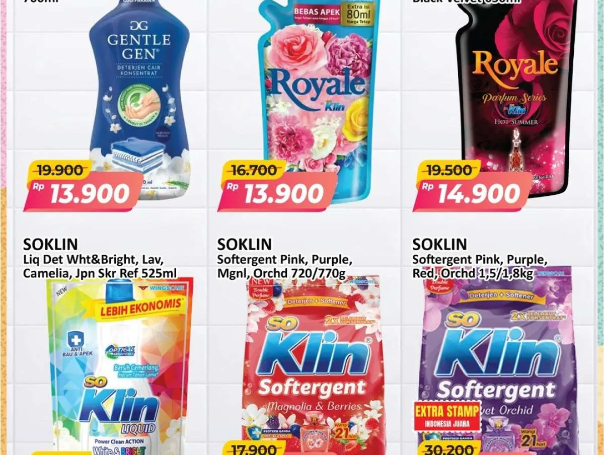 Promo Deterjen Weekend Terbaru Juli 2025, Gentle Gen & So Klin Lebih Murah