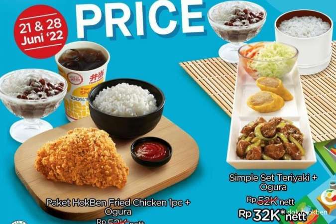 Promo Hokben Spesial 28 Juni 2022, Harga Spesial 2 Menu Hokben Pakai GoPay