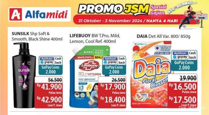Katalog Promo JSM Alfamidi Spesial Gajian Periode 31 Oktober-3 November 2024