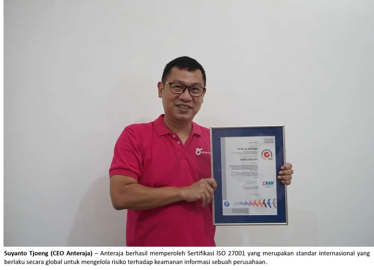Anteraja Terapkan Sistem Keamanan Informasi Melalui Sertifikasi ISO 27001