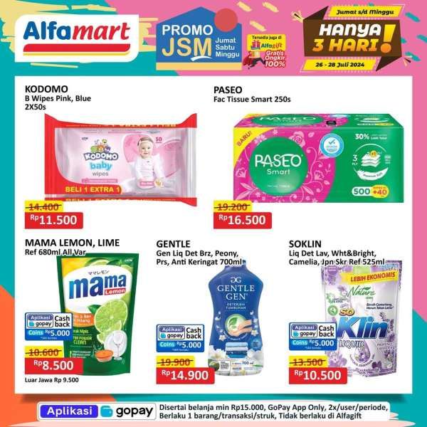 Promo JSM Alfamart Periode 26-28 Juli 2024