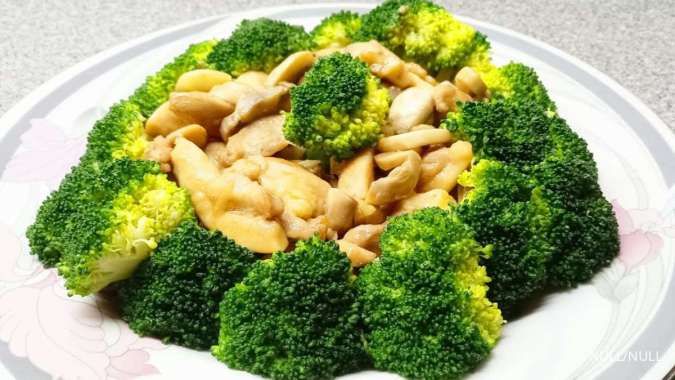 Resep Praktis Brokoli Ayam Jamur, Kaldunya Kental Pakai Tepung Maizena