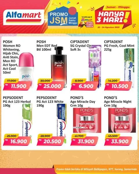 Promo JSM Alfamart Periode 22-24 Agustus 2025