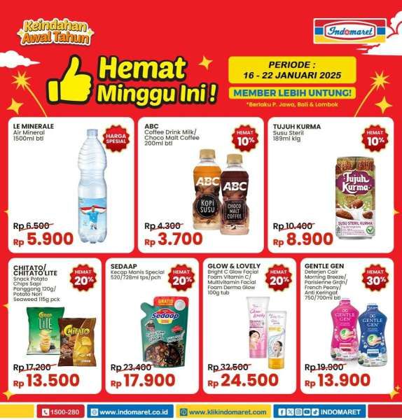 Promo Indomaret 16-22 Januari 2025 Hemat Minggu Ini