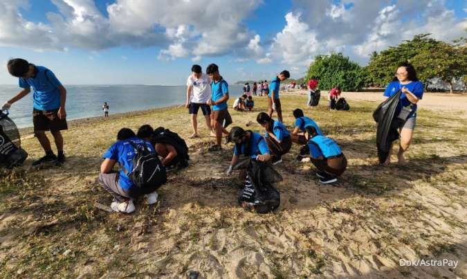 1.000 Siswa Bersihkan Pesisir di Ajang AstraPay Sanur Festival 