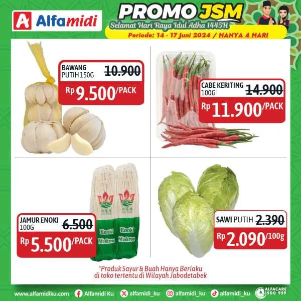 Promo JSM Alfamidi Hanya 4 Hari Spesial Idul Adha Periode 14-17 Juni 2024