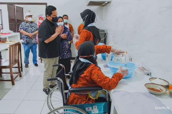 Erick Thohir Apresiasi Pemberdayaan Ratusan Anak Penyandang Disabilitas Binaan PLN di Bandung