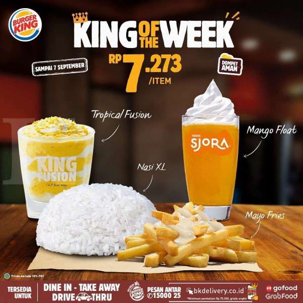 Promo Burger King 1 – 7 September 2020 