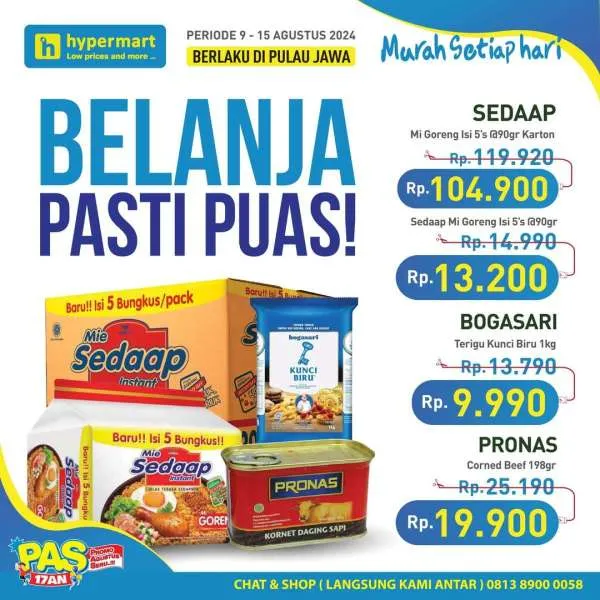 Promo JSM Hypermart Hyper Diskon Weekend Periode 9-12 Agustus 2024