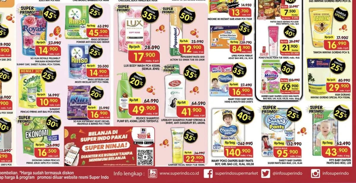 Promo Superindo Terbaru 15-18 Mei 2023, Dapatkan Diskon 50% dan Beli 2 Gratis 1