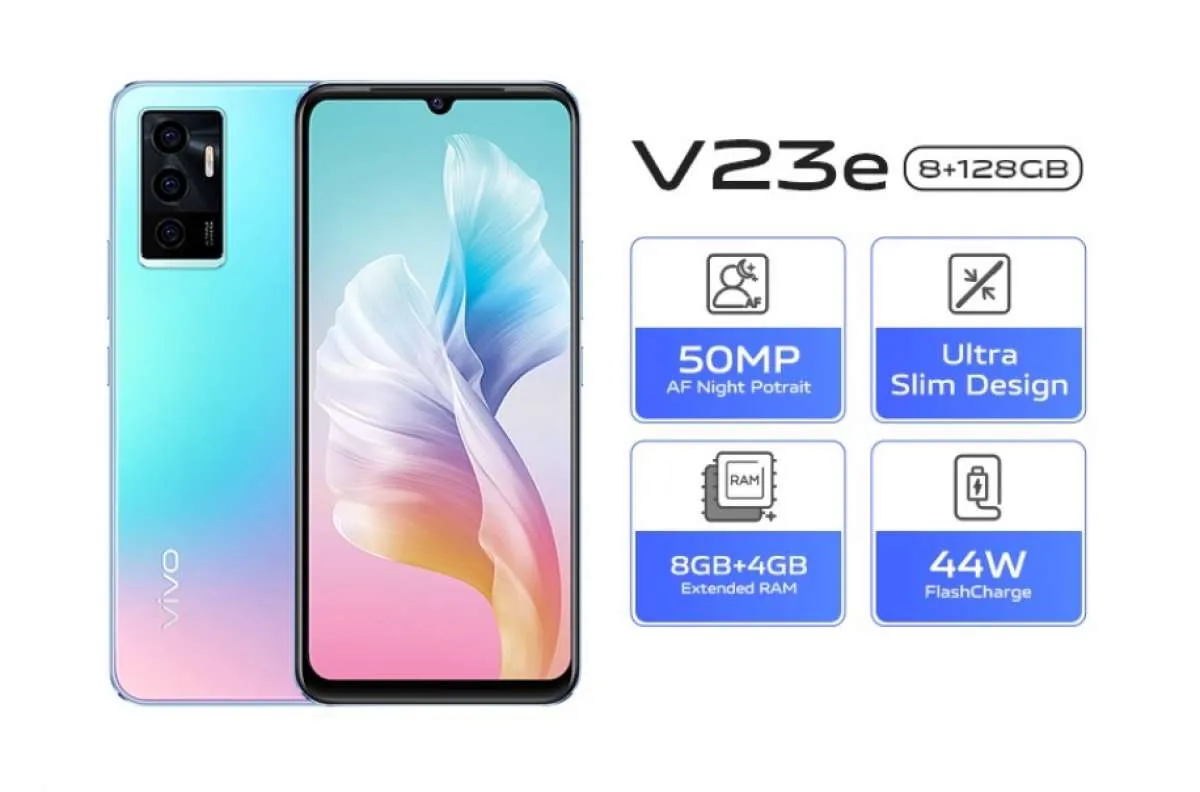 Harga HP Vivo V23e Sekarang hanya Rp 3,8 Jutaan, Simak Spesifikasi Lengkapnya