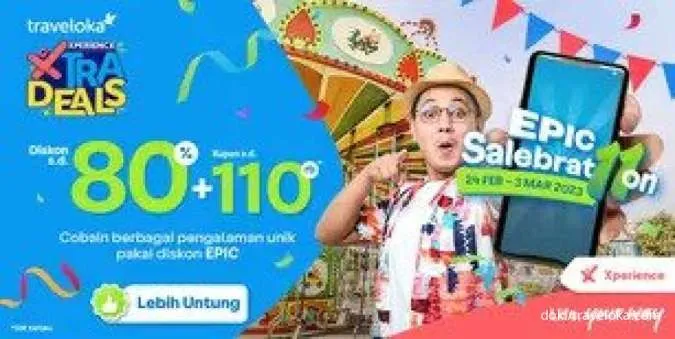 Promo Traveloka Spesial 11, Diskon Xperience Indonesia 80% + Rp 110.000