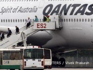 Karyawan mogok, Qantas batalkan penerbangan