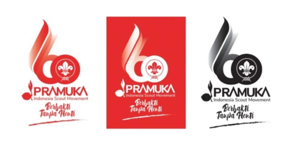 Ini logo Hari Pramuka ke-60 tahun yang dirayakan pada 14 Agustus 2021