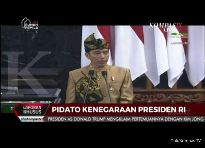 Ini isi lengkap pidato Presiden Jokowi menyambut HUT Kemerdekaan RI ke 74