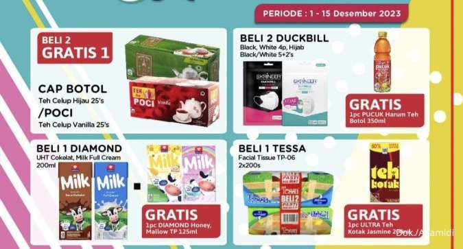 Promo Alfamidi Ngartis 1-15 Desember 2023, Banyak Produk Serba Beli 2 Gratis 1