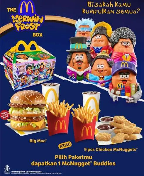 McD mainan McNugget Buddies Kerwin Frost Box