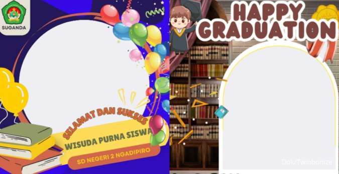 30 Twibbon Wisuda Kelulusan Desain Terbaru 2024, Yuk Simpan dan Pakai Bingkainya 