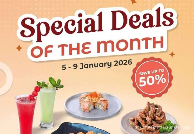 Sushi Tei Jogja Hadirkan Promo Special Deals of The Month dengan Diskon hingga 50%