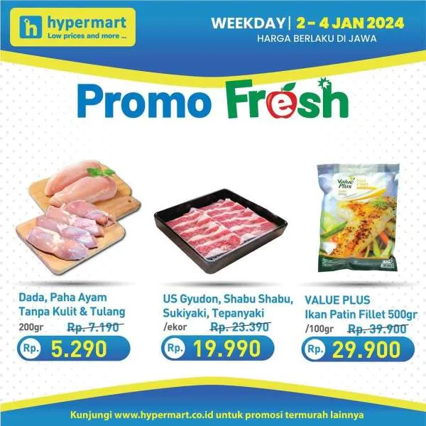 Promo Hypermart Hyper Diskon Weekday Periode 2-4 Januari 2023