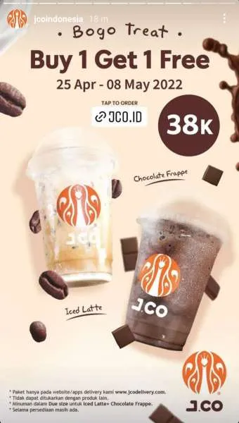Promo J.CO Mingguan Mulai 25 April-8 Mei 2022