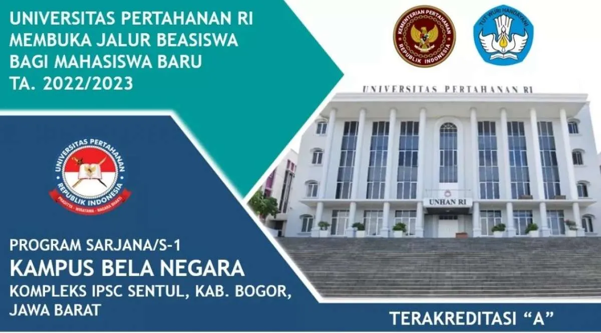 Pendaftaran Beasiswa Calon Mahasiswa Unhan 2023 Masih Dibuka, Simak Persyaratannya