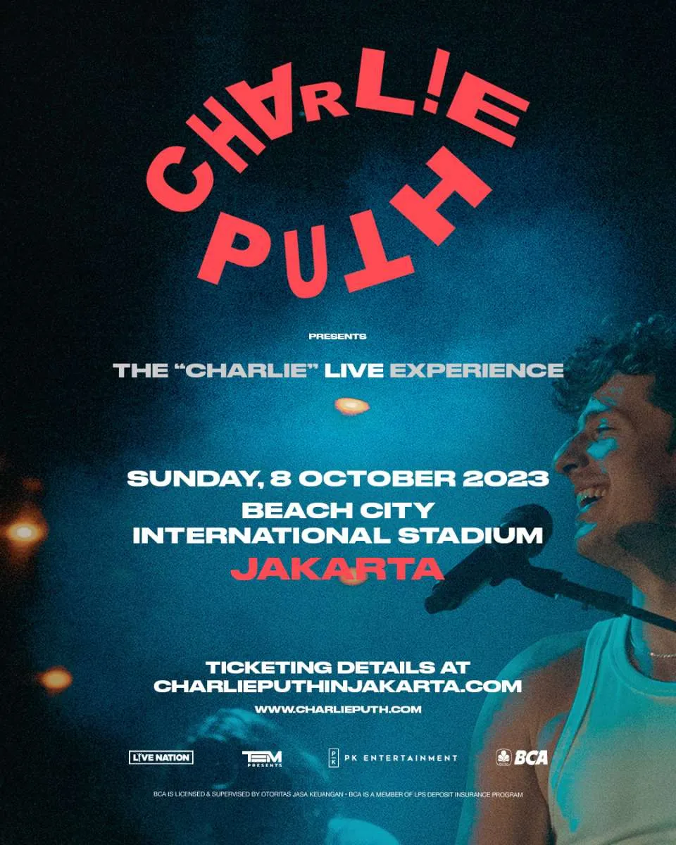  BCA Menjadi Official Banking Partner Konser Charlie Puth The Charlie Live Experience