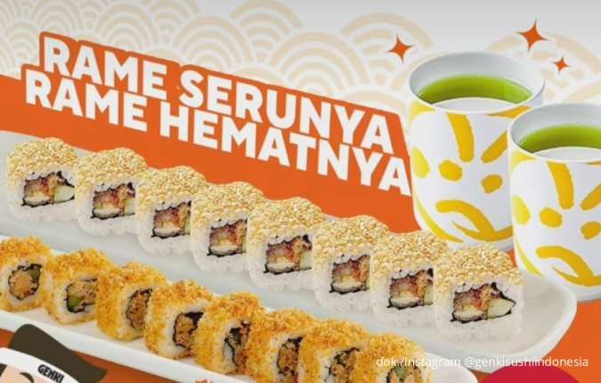 Promo Spesial Genki Sushi & Sushikun, Makan Rame-Rame Lebih Hemat