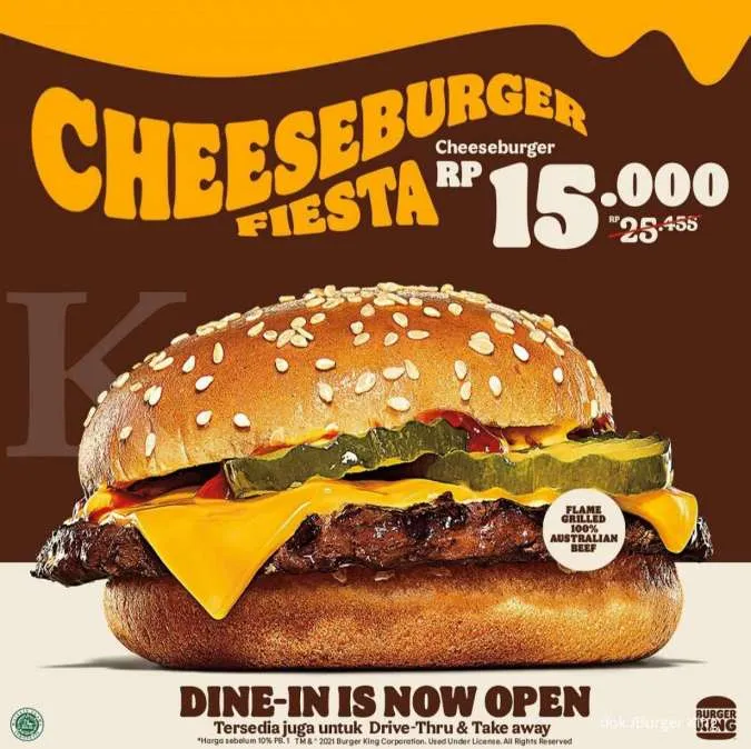 Promo Burger King Cheeseburger Fiesta