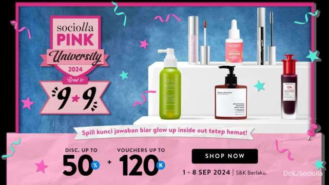 Promo Sociolla Road to 9.9, Moisturizer-Sunscreen Diskon hingga 50%